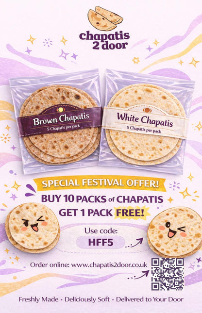 Brown Chapati (5 Per Pack)